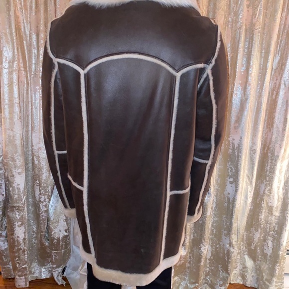Authentic Shearling Mens Coat XL - Picture 4 of 16